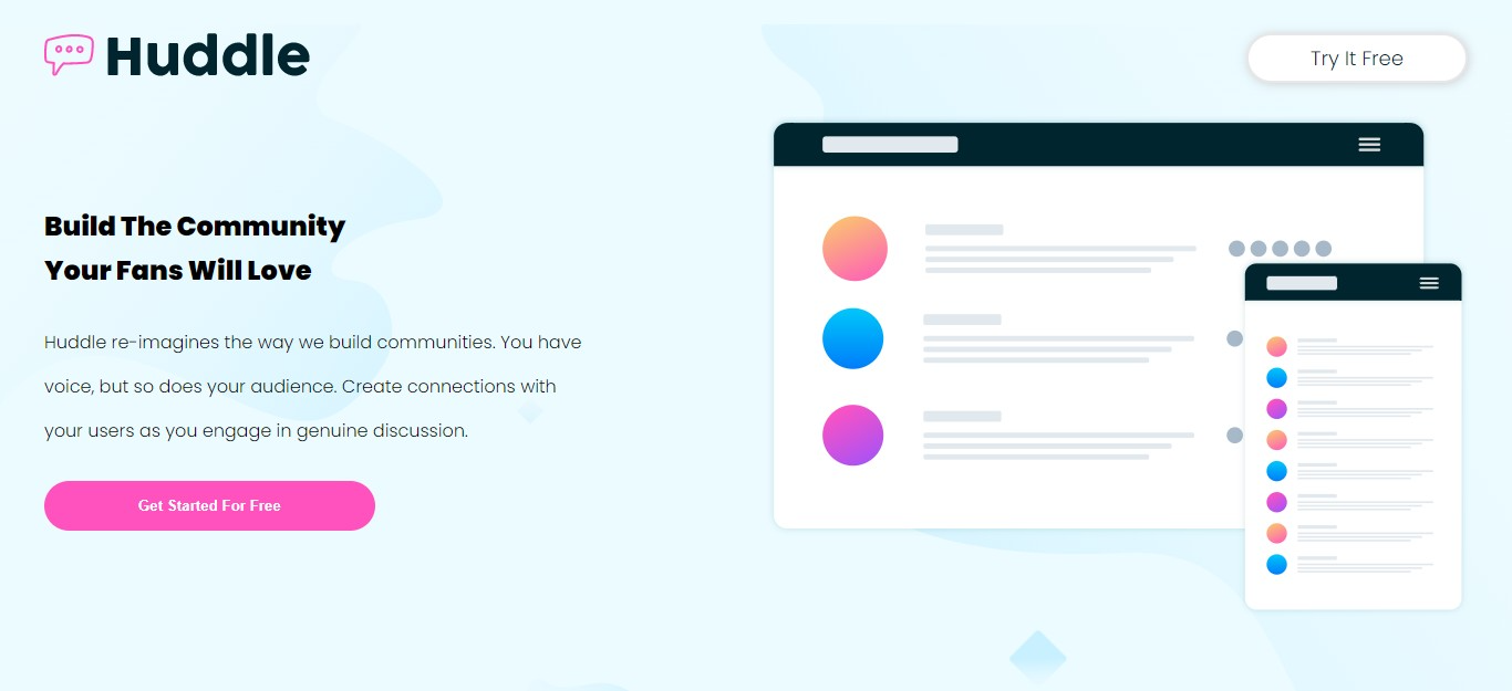 huddle-landing-page-with-alternating blocks